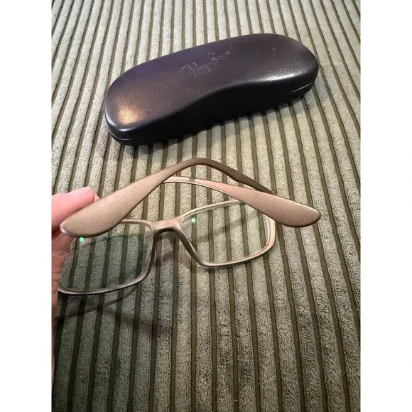 Ray-Ban Liteforce RB 7018 5205 Matte Brown Rectangular Frames 56-16-145 Italy